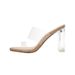 2026 New Transparent PVC For Women, Mid-Heel Chunky Heel Crystal High Heels, Fairy Style One-Strap Sandals_vogvips.com