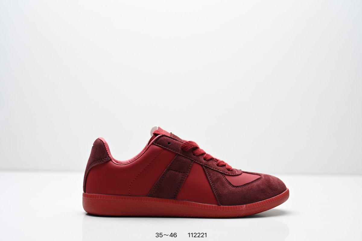 Neutral Retro Low Cut Training Shoes, Sports Shoes, Leather Suede Hybrid Upper, Lace Up Rubber Outsole, Minimalist Retro Casual Flat Shoes_vogvips.com