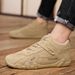 Men's Casual Work Shoes With Waterproof & Slip-Resistant Rubber Sole, Breathable PU Upper For Walking, Running, And Outdoor Activities_vogvips.com