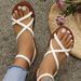 Roman Sandals Women Summer Flat Thick Sole French High-end Soft Sole Outdoor Fairy Beach Shoes_vogvips.com