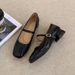 Flat Mary Jane Women's French Style Single Women 2025 New Spring Gentle Evening To Match Skirts Small Leather Shoes_vogvips.com