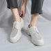 Euro Step Abrasion Resistant Summer New Breathable Mesh Brogue Trendy Soft Sole Men's Leather Slip-On Casual Shoes_vogvips.com