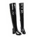 Over-the-Knee High Heel Stretch Autumn Winter Style Single Bright Red Patent Leather Pole Dance Slim Boots_vogvips.com