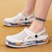 2024 Spring/Summer New Camouflage Trim Fashionable Men's Beach Shoes Slippers EVA Clogs Cross-Border Closed-Toe Sandals_vogvips.com