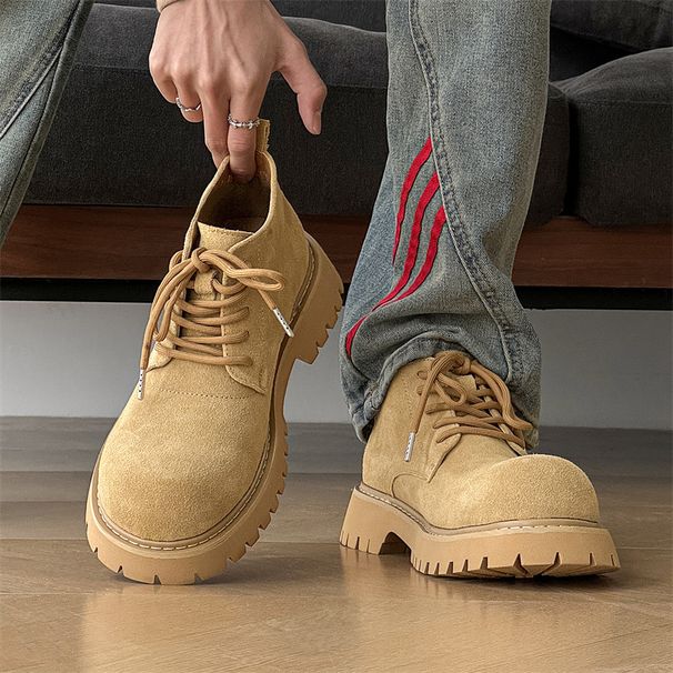 Low-top Martin Boots, The Same Retro Tooling Shoes For Men And Women, Heightened Derby Shoes 2025 New Velvet Thick Soles_vogvips.com