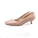 Korean Style Patent Leather Women's Stiletto Shoes 3cm Low Heel Pointed Toe Professional Black Work Footwear Dress Shoes_vogvips.com