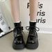 Black Thick-soled Slimming Sweet And Cool Martin 2023 New Versatile Chunky Heel Short Boots For Petite Women, Popular_vogvips.com