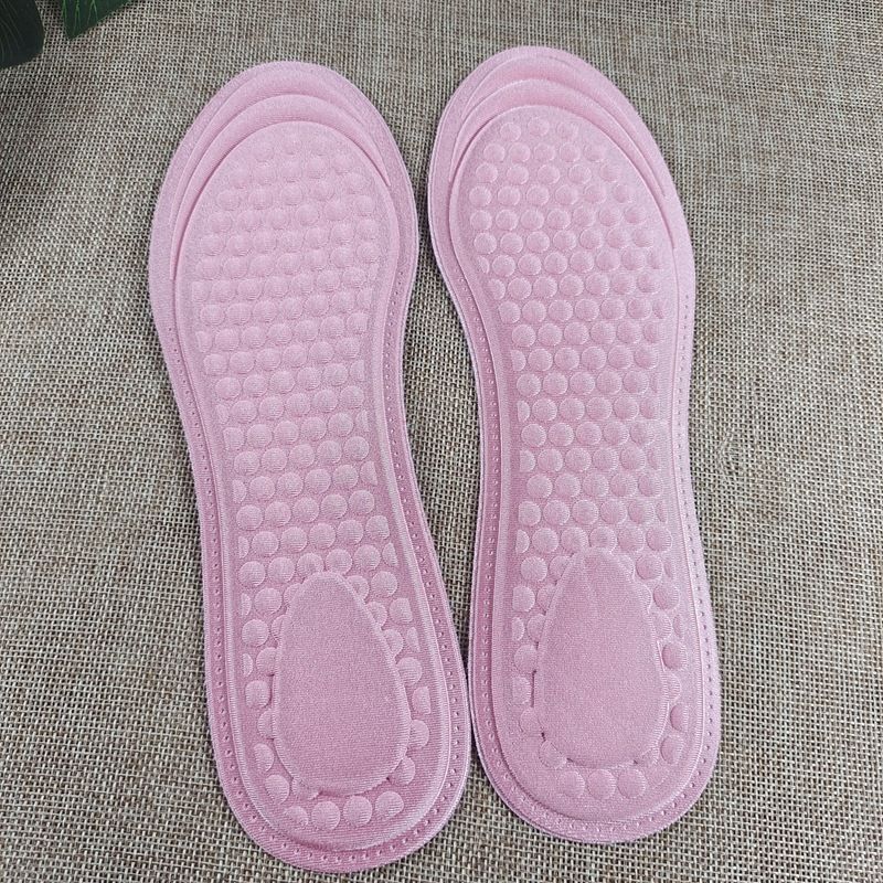 Women's Soft Sole Comfortable Breathable Sports Shock Absorption Deodorant Sweat Absorption Thin Cushioning High Heels Anti Pain Round Toe Insole_vogvips.com