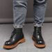 European Warm Series Autumn Winter New Thick Sole Martin Genuine Men's Short Derby Big Toe Leather Shoes Lace-up Boots Outdoor Work_vogvips.com