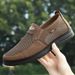 Men's Breathable Mesh Shoes, Lightweight Soft Soled, Middle-Aged And Elderly Fathers, With Shallow Mouth, Suitable For_vogvips.com