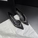 Women's Retro Slip-On Heel Sandals Rhinestone Pointed Toe Open Sides 4 Cm Height Increase Summer Women's Ballet Flats_vogvips.com