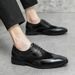 Euro Step 48 Large Size Spring And Autumn New Men's Low-top Brogue Carved Business Formal Casual Pointed Leather Shoes 1799_vogvips.com