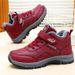 Winter Cotton For Middle-aged Elderly, Thickened And Fleece-lined Walking Outdoor Anti-slip Snow Boots, Cross-border_vogvips.com