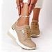 Large Size Leisure Thick Soles Sloping Heels, Casual With Straps And Mesh For Women's Sports Shoes_vogvips.com