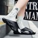 New Stylish Men Beach Slides Shoes Outdoor Comfortable Summer Male Casual Slippers Soft Non-slip Massage Sport EVA Slippers 2516_vogvips.com