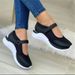 New Mesh Casual Women's Shoes, Velcro Thick Sole Fly Woven Breathable Hollow Round Toe Oversized Fish Mouth Women's Shoes_vogvips.com