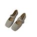 Flat Square-Toed Mary Jane Women's Shoes 2025 New Summer French Style Soft Sole Spring And Autumn Versatile Loafers_vogvips.com