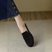 In Stock 3378 Soft Leather Frosted Loafers For Women, Winter 2025, New Spring And Autumn Vintage Round-toe British Style_vogvips.com
