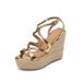 Women's Fashionable Versatile Wedge Sandals Cowhide Thick Soled Waterproof Platform High Heeled Roman Sandals【Pre-sale | Ships In 15 Days】_vogvips.com