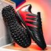 Men's Professional Soccer Cleats With Anti-Slip Rubber Sole - Lightweight Synthetic Leather Upper For Natural & Artificial Grass - Low-Cut Design_vogvips.com