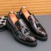New Hairstylist Business Casual British Pointed Toe Men's Thick Sole Patent Height Increasing Leather Shoes Nightclub_vogvips.com