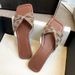 Women's Butterfly Rhinestone Slip On Sandals European And American Style Flat Sandals Open Toe Beach Shoes_vogvips.com