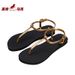 PVC Women's Sandals, Fashionable Outdoor Flat Non-slip Summer Roman Flip-flop Beach Shoes_vogvips.com