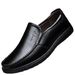 Suitable For All Seasons Dad Cowhide Autumn Genuine Leather Soft Sole Elderly Middle-aged Casual Style Men's Single Shoes_vogvips.com