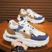 Men's Dad Shoes Breathable Leather Fashion Casual Thick Sole Height Increasing Walking Sneakers Spring Trendy Versatile_vogvips.com