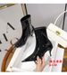 2024 Autumn Winter New Women's High Patent Leather Short Thin Heel Metal Square Toe Over-the-Knee Sexy Slim Boots_vogvips.com