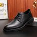 Hot Selling 2025 Spring Summer Hollow Business Breathable Comfortable Genuine Leather Perforated Men's Work Shoes_vogvips.com
