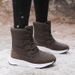 2021 Autumn/Winter New Cross Border Women's Boots Trendy Cotton Boots Outdoor High Top With Velvet Warm Thick Bottom Cotton Shoes Snow Boots For Women_vogvips.com