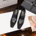 Thick Heel High Heels Women's Retro Brown Light Mouth High Heel Single Shoes Square Head One Pedal Soft Leather Commuting Not Tired Feet Women's Shoes_vogvips.com