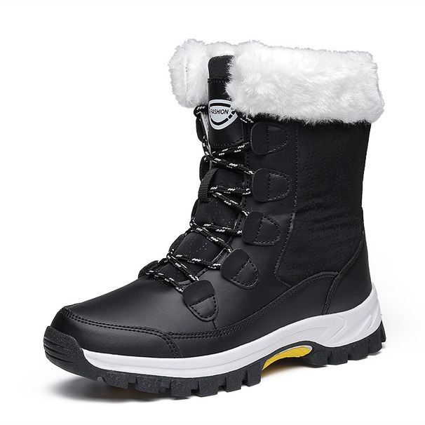 Women's Mid-calf Boots, Thickened Cotton Shoes, New Autumn And Winter Styles, Women's Snow Boots, Warm And Fleece-lined_vogvips.com