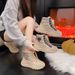 Women's Shoes Thick Soled High Top Women's Shoes Winter Plus Velvet Warm All Match Ins Student Casual Sports Cotton Shoes K6719_vogvips.com