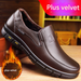 Euro Step Old Man Head Layer Cowhide Business Casual Men's Genuine Sole Soft Leather Middle-aged And Elderly Dad Shoes_vogvips.com