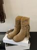 2025 New Wasteland Style Tassel Knight Thick Heel Over-the-Knee Versatile Fashion Mid-Calf Boots_vogvips.com