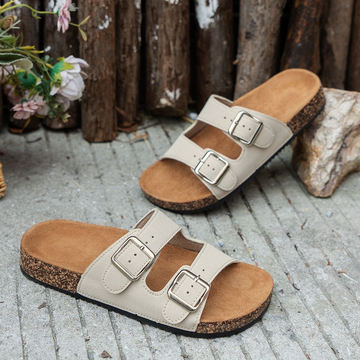 Women's Fashion Slippers Thick-Soled Wear-Resistant Waterproof Anti-Slip Soft-Soled Comfortable Casual Beach Sandals_vogvips.com