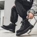 Retro Rhubarb Boots Men's Big Head Martin Boots Men's Retro Single Boots Short Boots Locomotive Boots Thick Bottom_vogvips.com
