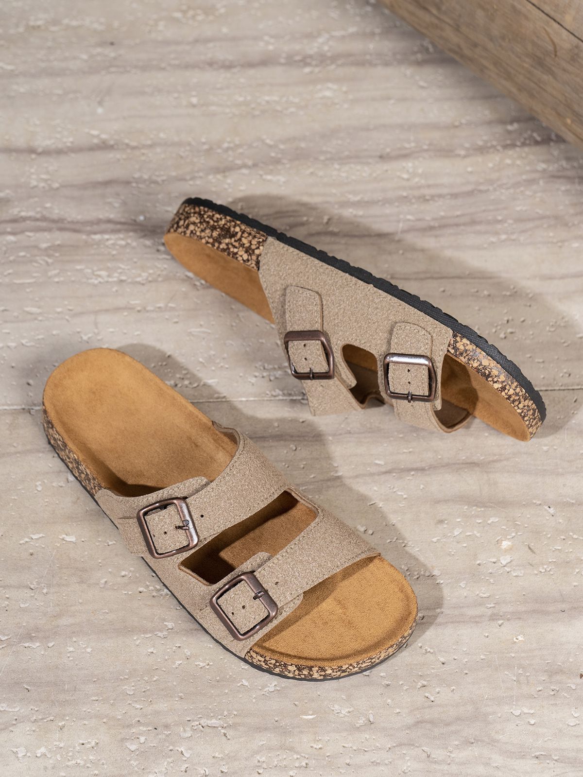 Men's Fashionable Slippers, Casual And Versatile Thick-Soled Non-Slip Home Outdoor Slip-On Beach Sandals_vogvips.com