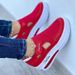 2025 Large Size Single For Women's Spring And Summer New Flat Bottomed Fly Knit Breathable Velcro Casual Mesh Shoes_vogvips.com
