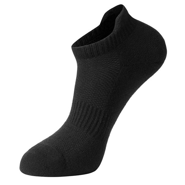 Cotton socks sports men's and women's running socks solid color casual short tube four seasons boat socks_vogvips.com