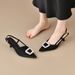 Beautiful High Heels Spring And Summer 2026 New Pointed Patent Leather Rhinestones Black High Heels Stiletto Sandals Single Shoes_vogvips.com