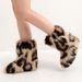 Women Faux Fur Boots Winter Fluffy Plush Warm Mid Calf Snow Boots Luxury Fashion Furry Boots Comfortable Outdoor Flat Shoes_vogvips.com