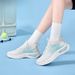 Pull Back Sports Summer New Lightweight Soft Sole Women's Student Breathable Mesh Shock Absorbing Running Shoes_vogvips.com