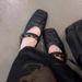 In Stock~Summer Outdoor Sandals, Square-toed Flat Mules, Woven Hollow-out Closed-toe Half-slippers For Women_vogvips.com