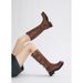 Melard Over-the-Knee Long For Women 2025 New Model Gold Belt Buckle Western Cowboy Riding Boots_vogvips.com