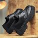 Autumn New British Style Casual Leather Thick Sole Height Increasing Simple Versatile Low-top Lace-up Men's Shoes_vogvips.com