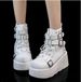 Demonia Thick-soled 2025 New Model With Rivet Pendants, Short-cut Martin For Women, European And American Dark Punk_vogvips.com