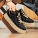 European Warm Series Mid-top Autumn Winter Style Men's Trendy Sneakers Thick Sole Martin Casual Leather Fleece-lined Warm Cotton Shoes_vogvips.com